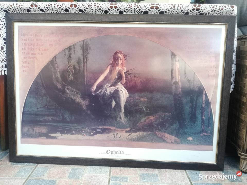 Piękna duża reprodukcja 3 98x68 ramy WWaterhouse inny kolor Jawor