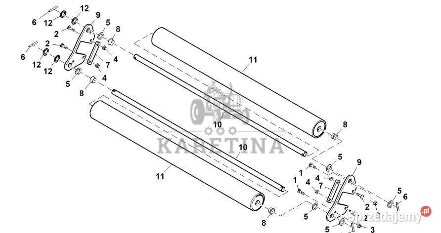 John Deere 960 Kołek CC142029 Rama pokrywy róźne Pozostałe