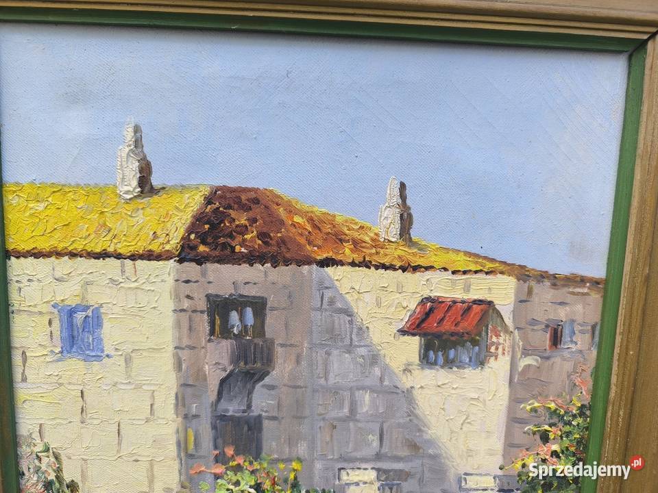 Obraz olejny w ramie sygnowany Laszenko
