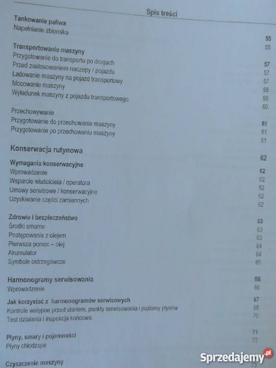 dtr instrukcja obsługi koparka JCB 8030 i inne Szczecin