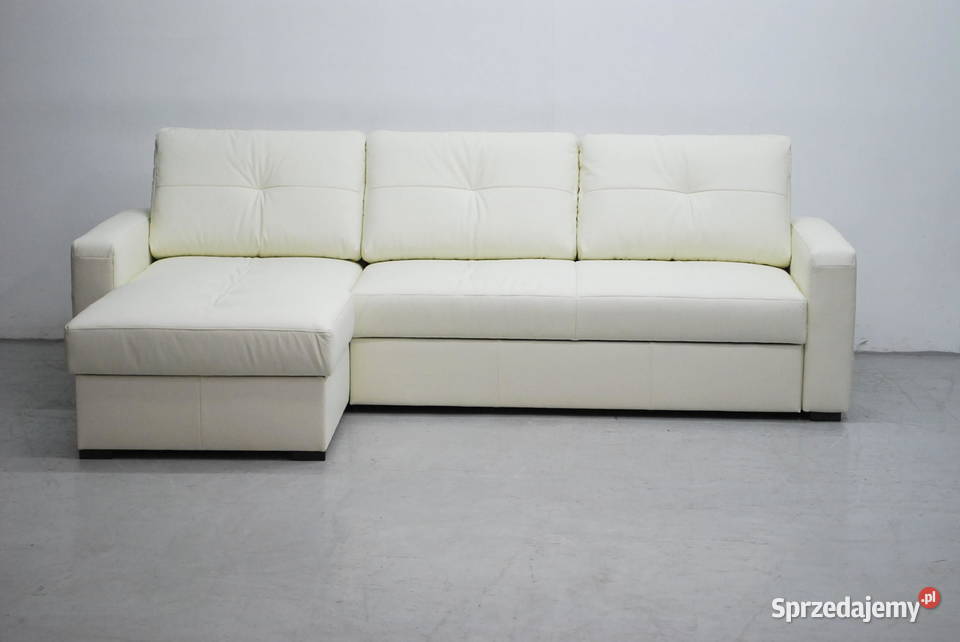 FAB skóra naturalna narożnik z funkcja spania Poznań