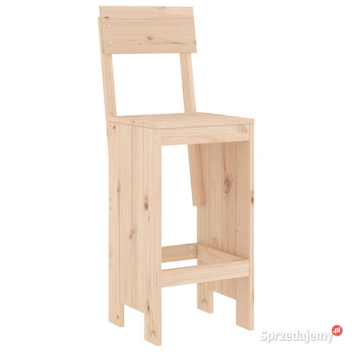 Stołki barowe 2 40x485x1155 lite drewno sosnowe sprzedam
