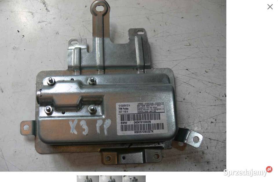 BMW X3 E83 PODUSZKA DRZWI PRZEDNICH AIRBAG Wielkie Drogi