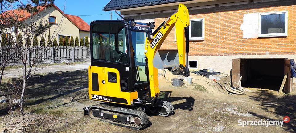 Mini koparka JCB 16 C1 sprowadzona piękna 1 wł Bieliny