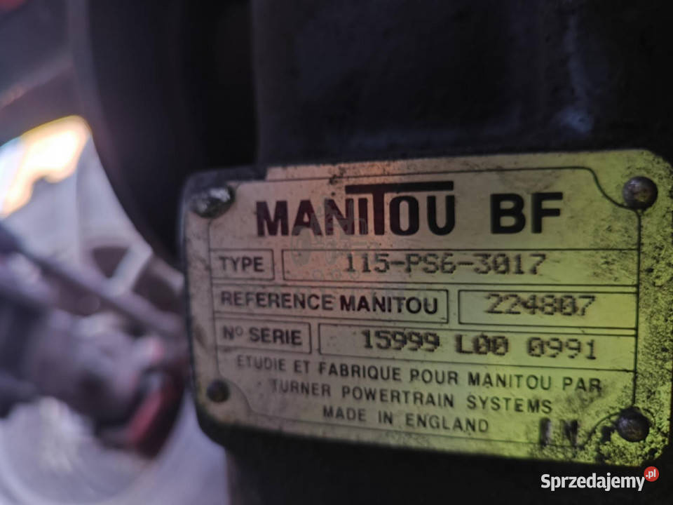 Manitou MLT 11563017 634 Skrzynia Biegów Jastrzębniki