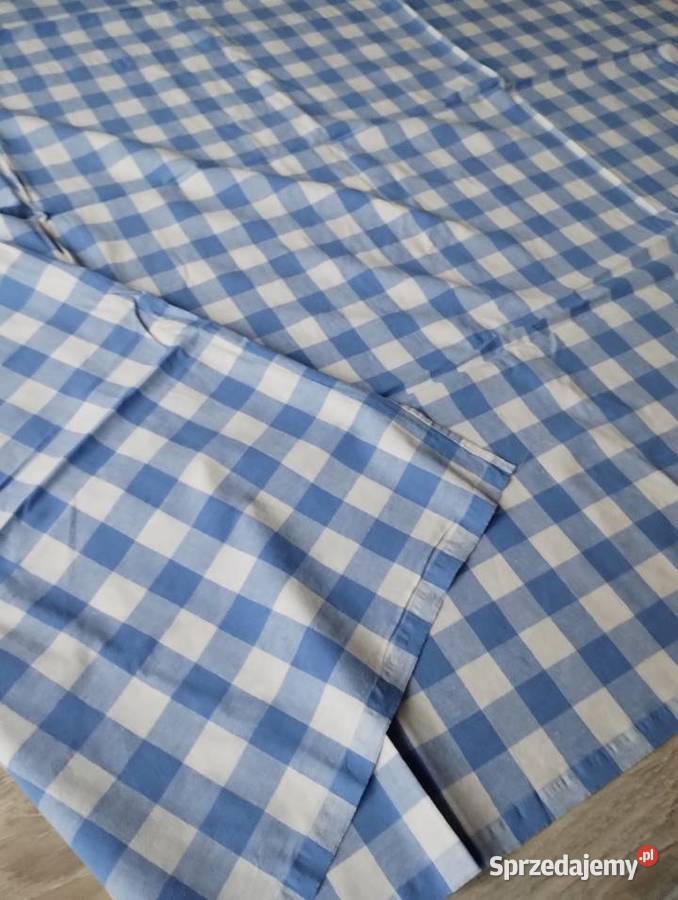 obrus z dwoma bieżnikami na ławę sprzedam