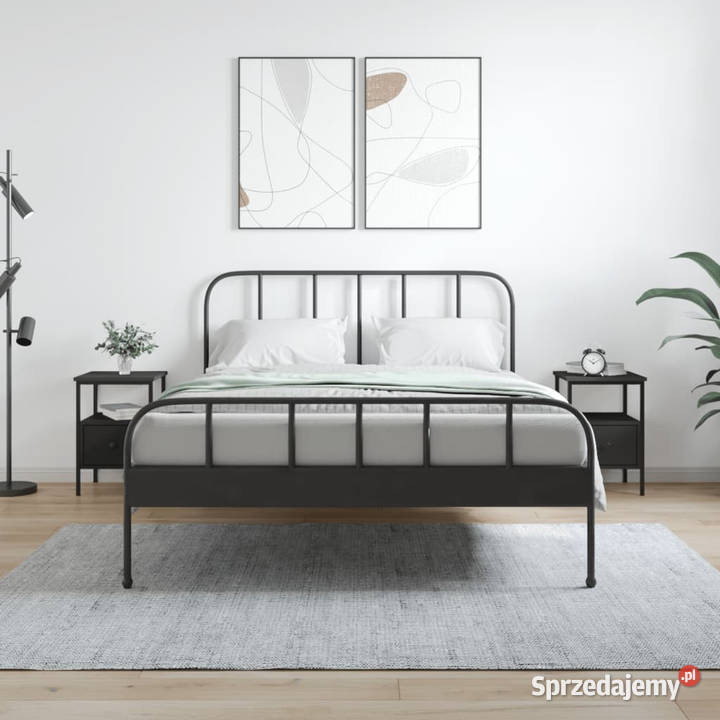 Szafki nocne 2 czarne 34x36x50 WM826044 Warszawa