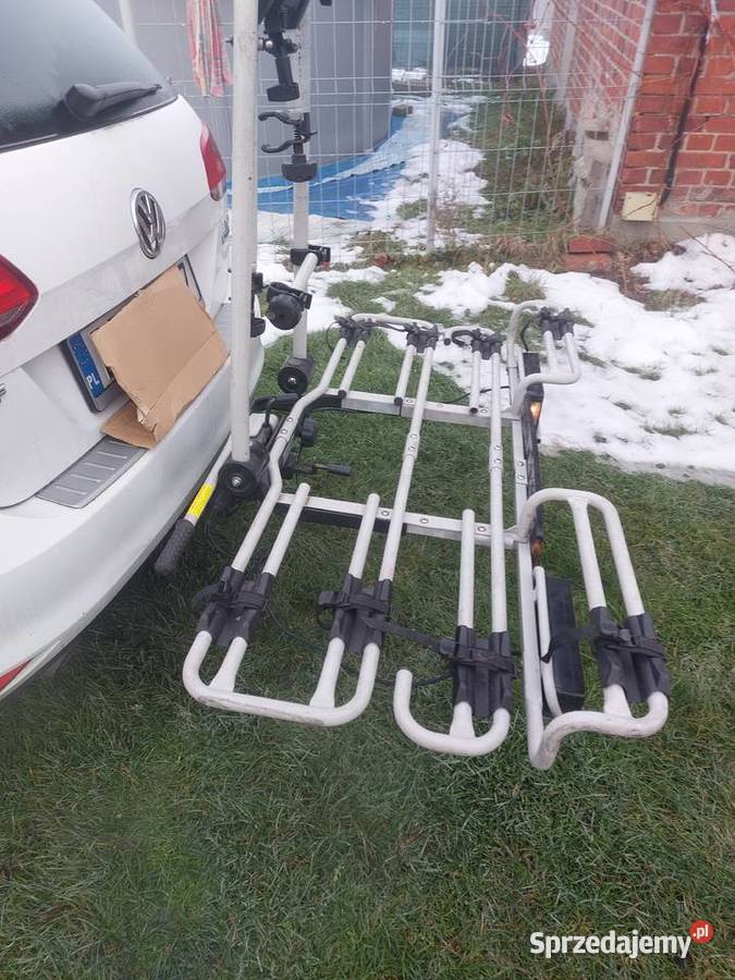 Bagażnik na 4 rowery na hak uchylny firmy MFT dolnośląskie Zagrodno