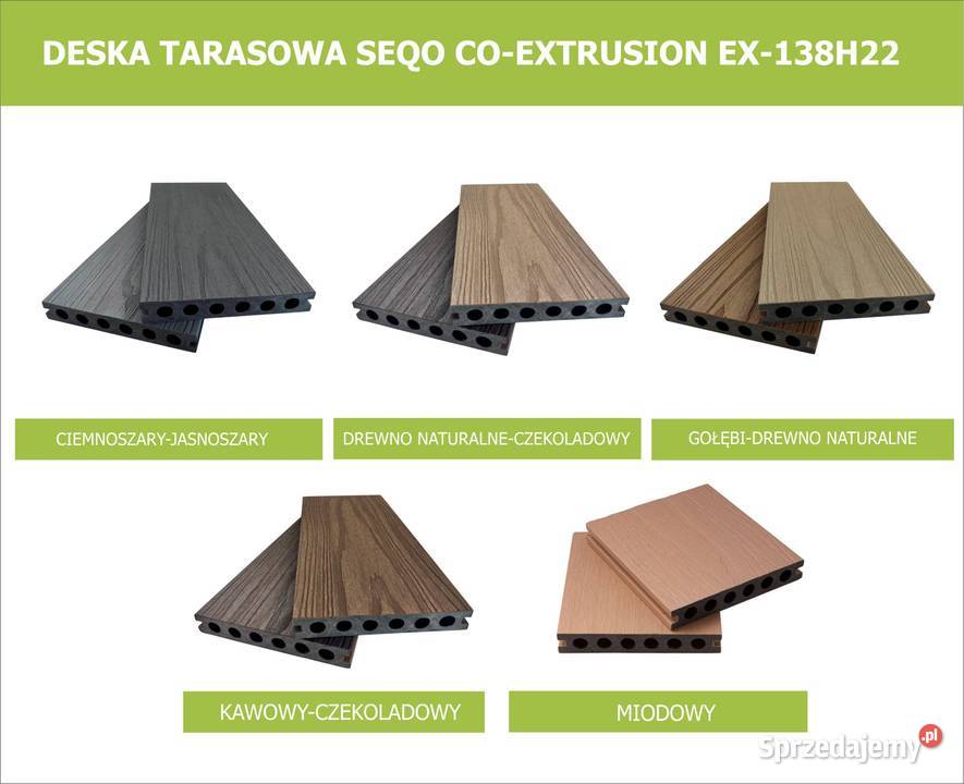 DESKA KOMPOZYTOWA TARASOWA SEQO EX138H22 29m Ostrzeszów