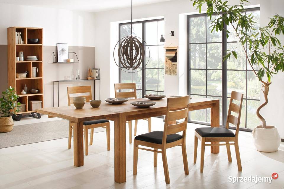 stół 140x90x75 Holzzone Nils litego drewno 75cm lubelskie Zamość