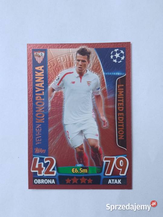 Karta Limited edition Yevhen Konoplyanka Match Chrzanów