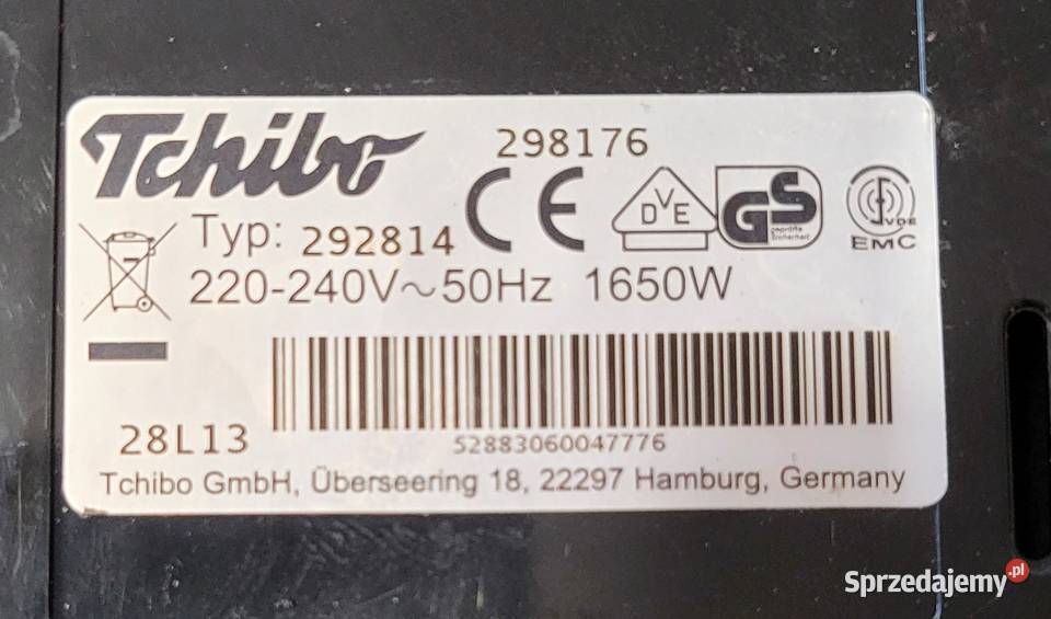 Termoblok Grzałka Tchibo Cafissimo 292814 KANETA Włodawa