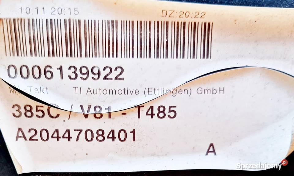 MERCEDES W204 LIFT SEDAN ZBIORNIK PALIWA Radom