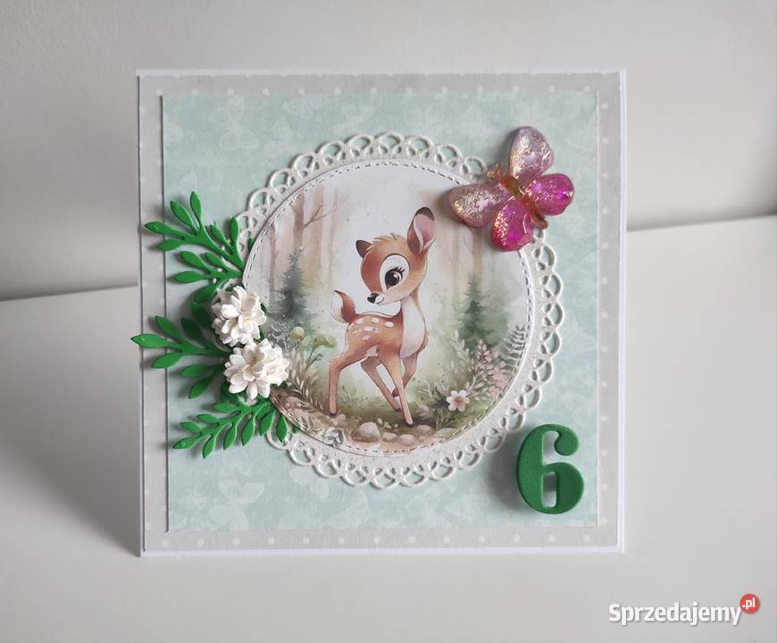 Kartka ręcznie robiona na urodziny urodzinowa z łódzkie