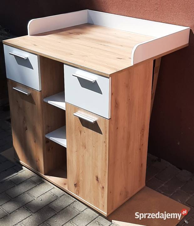 Komoda z przewijakiem Bibo dąb artisan z bielą Poznań