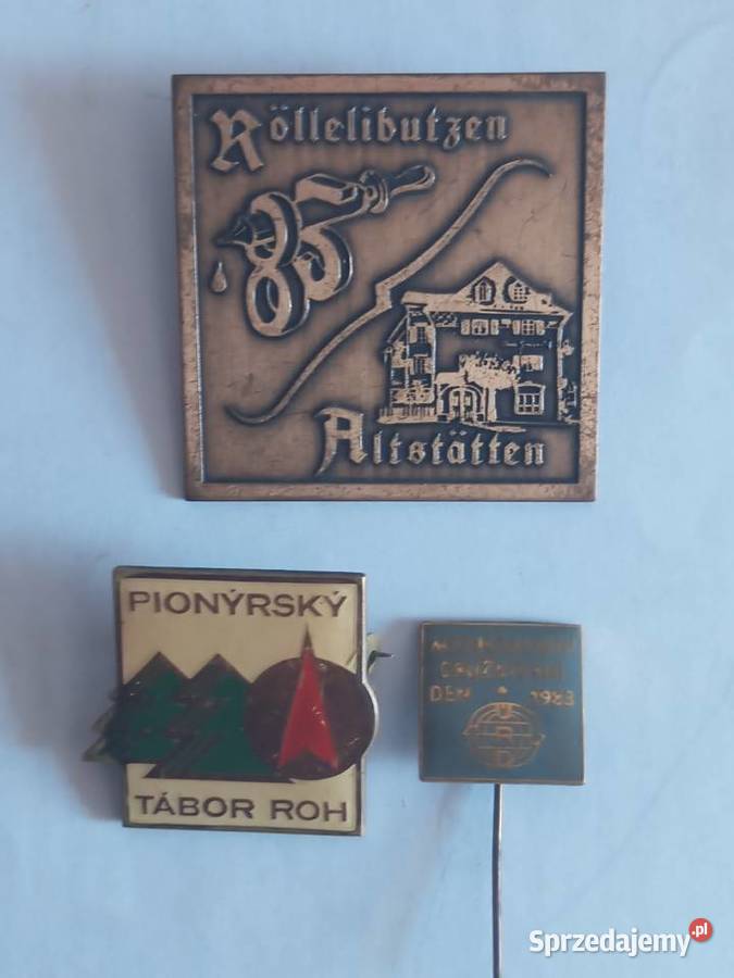 ZESTAW 2 3 PRZYPINKI Szczecinek sprzedam