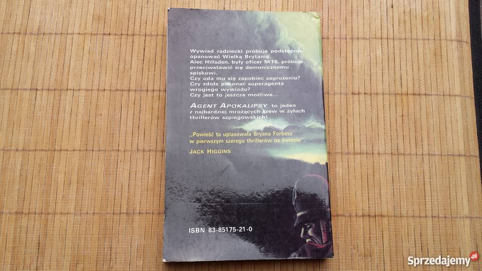 Książka Bryan Forbes Agent apokalipsy Rok wydania 1991