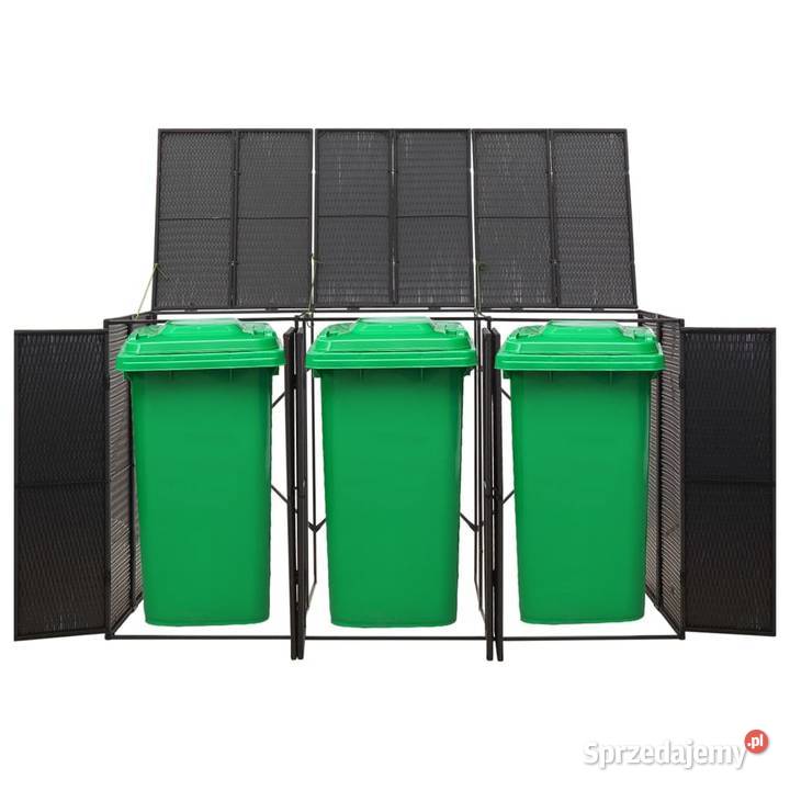 vidaXL Osłona na 3 kosze na śmieci Warszawa