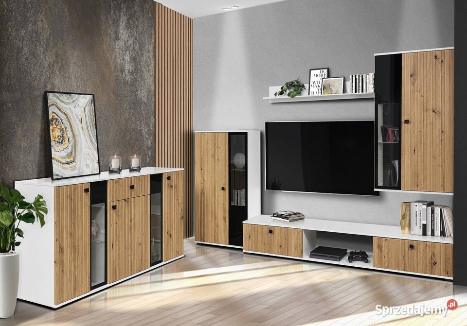 Meblościanka komoda Salsa MDF Lamel Do salonu Meble Kutno