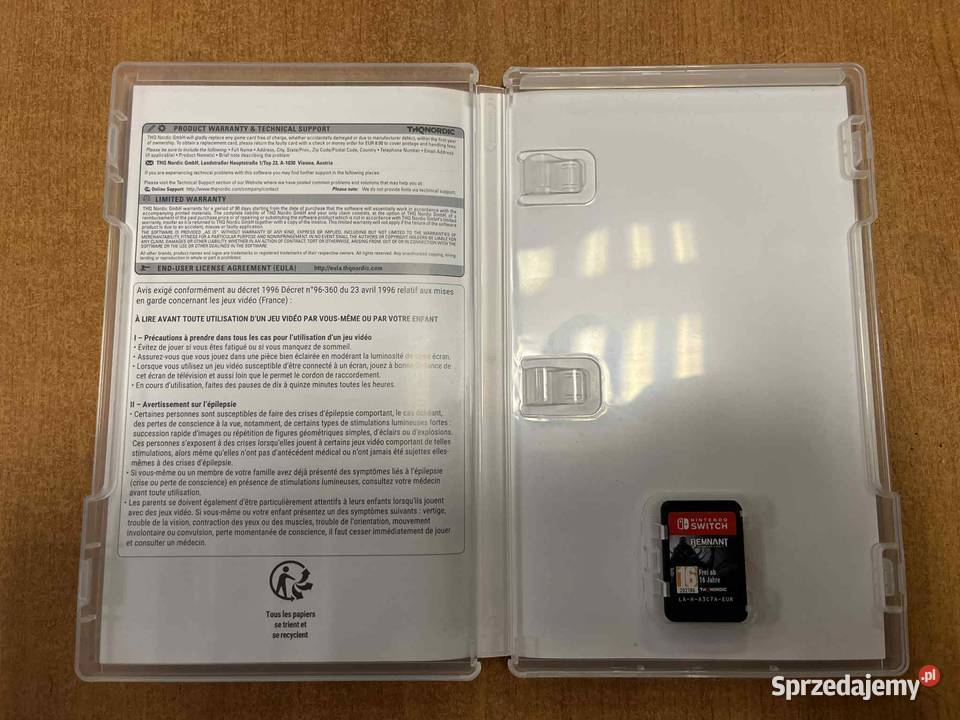 Remnant From the Ashes Nintendo Switch Pudełkowa warmińsko-mazurskie