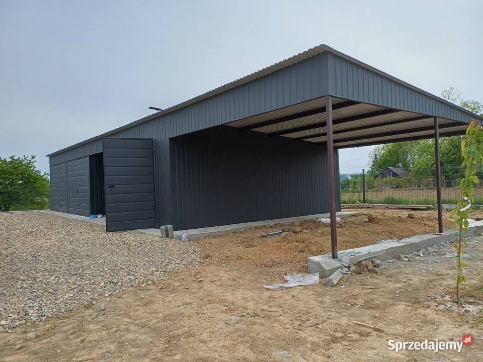 Garaż Blaszany WIATA BoczneMagazynKonstrukcja Ostrowiec Świętokrzyski