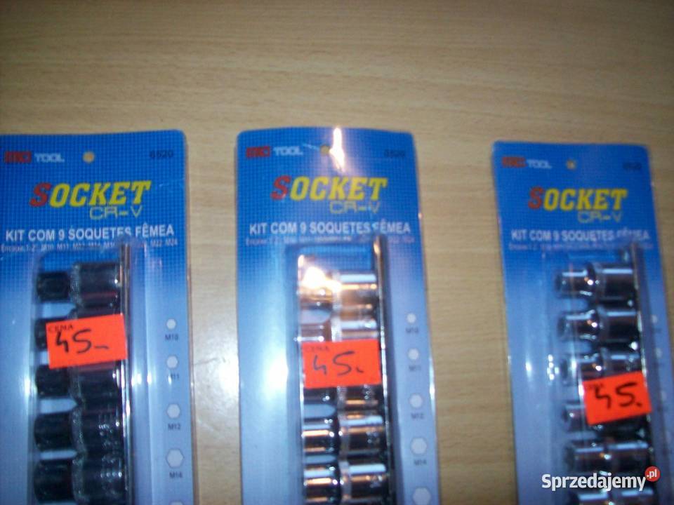 KLUCZE NASADOWE TORX 9el E10E24 NASADKI 12 TORKS sprzedam