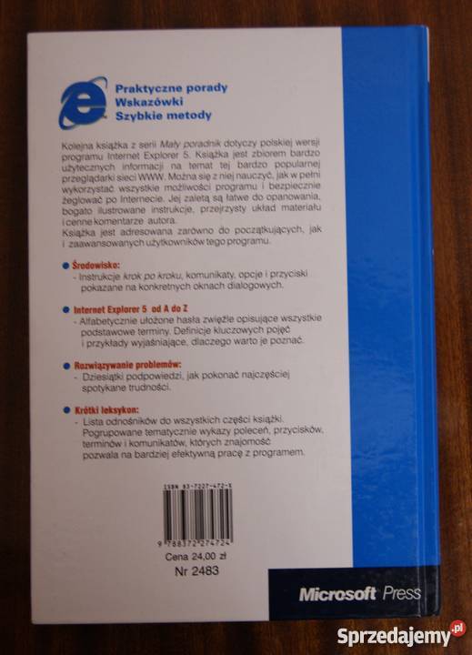 Stphen L Nekson Mały poradnik Interner Explorer lubelskie Parczew sprzedam
