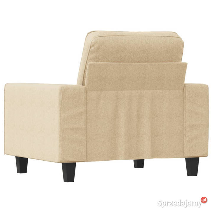 Fotel kremowy 60 obity tkaniną WM359377 Warszawa