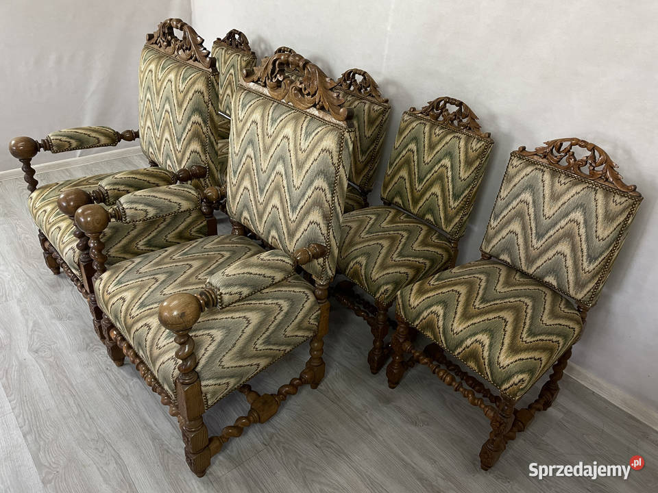 Antyczny Komplet Neorenesansowy z 1890 roku łódzkie Łódź
