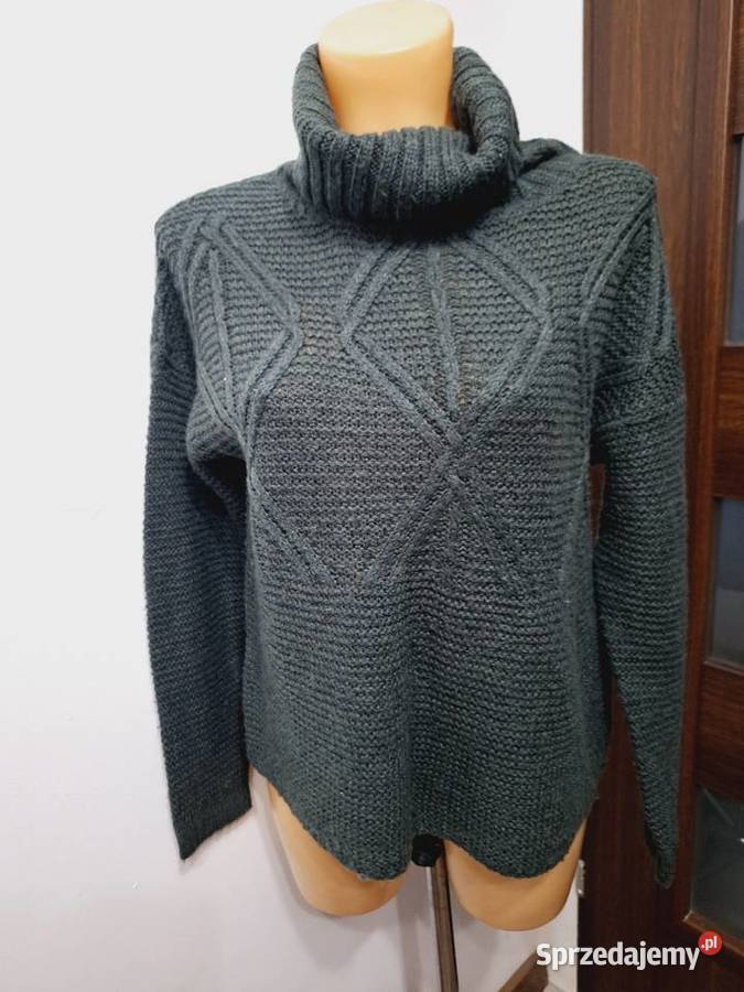 M Swetr golf grafitowy szary/srebrny Braniewo sprzedam