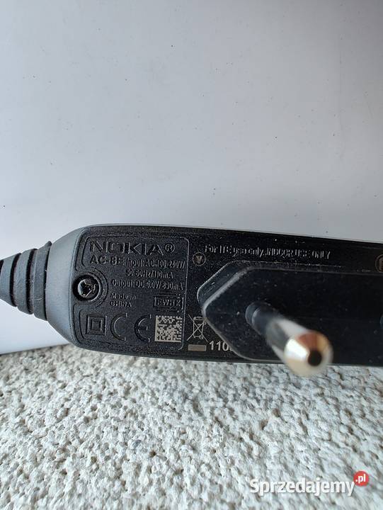 Ładowarka sieciowa Nokia AC8E 5V 890 mA Olecko