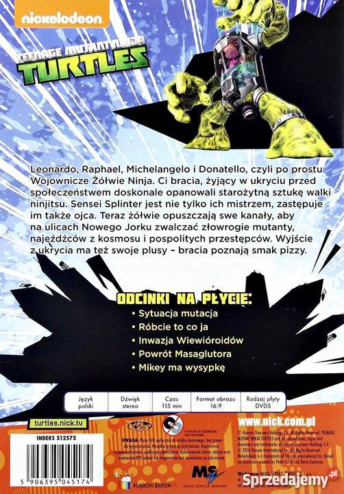 WOJOWNICZE ŻÓŁWIE NINJA SYTUACJA MUTACJA Kalisz