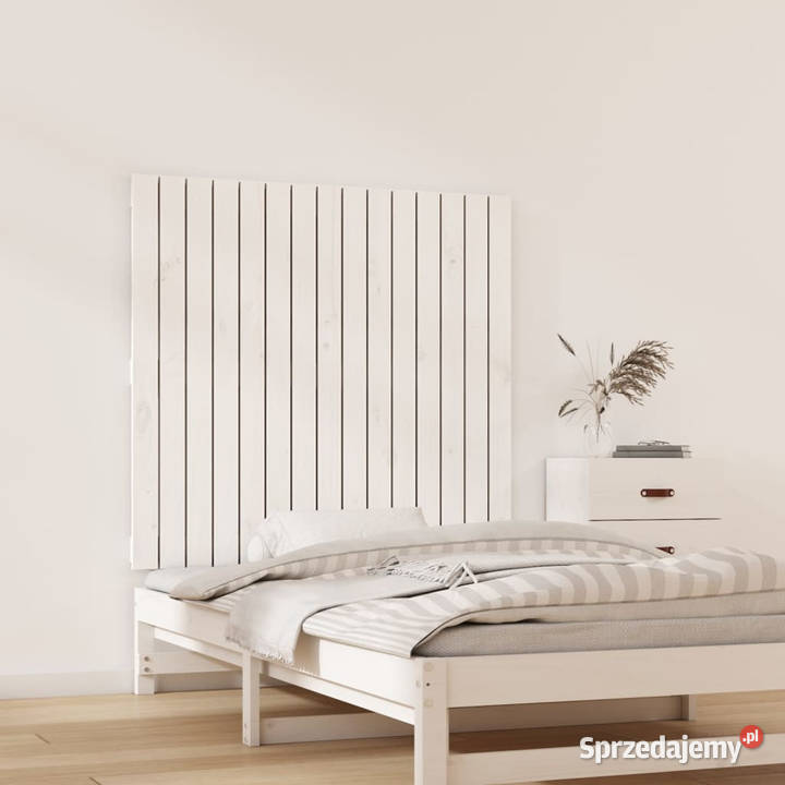 Wezgłowie łóżka białe 955x3x90 lite drewno sprzedam
