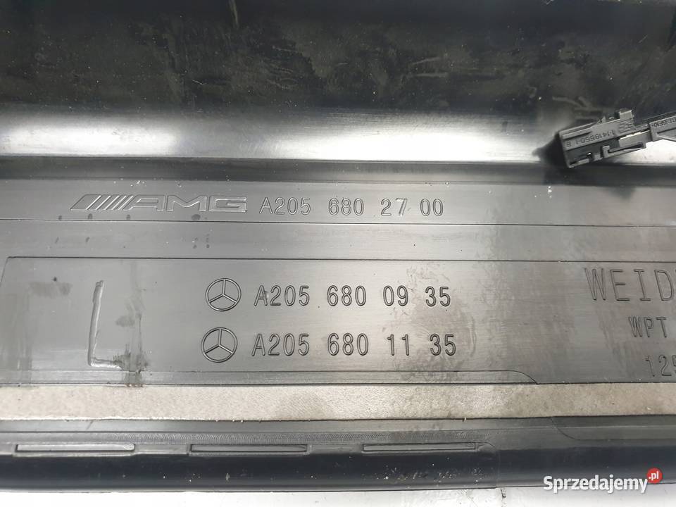 Mercedes A205 W205 NAKŁADKA PROGOWA listwa Kpl Listwy i nakładki lubelskie Rudka