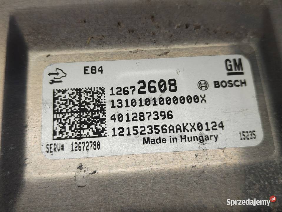 Komputer Sterownik ECU Opel Karl 12672608 Pleszew