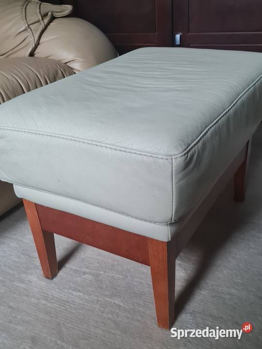 Pufa siedzisko podnóżek skórzany lubelskie