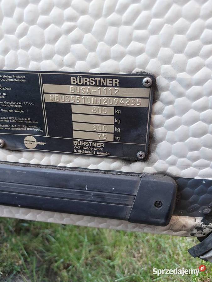 Przyczepa kempingowa Burstner Kempingowe Białystok