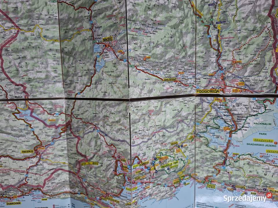 Czarnogóra 3 w 1 mapa Kraków