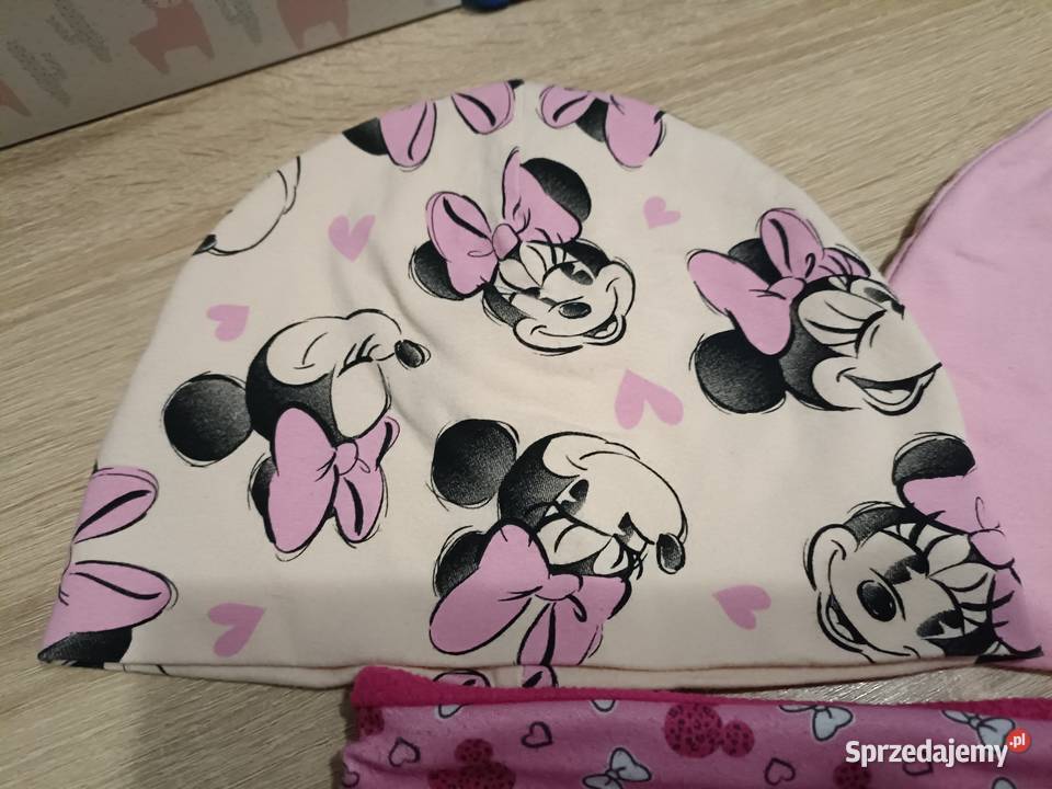 Zestaw 2 czapki plus komin Myszka Minnie 52 Kwidzyn
