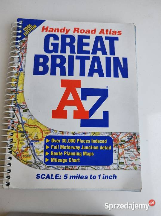 Atlas samochodowy Wielkiej Brytanii Jandy Road Olecko