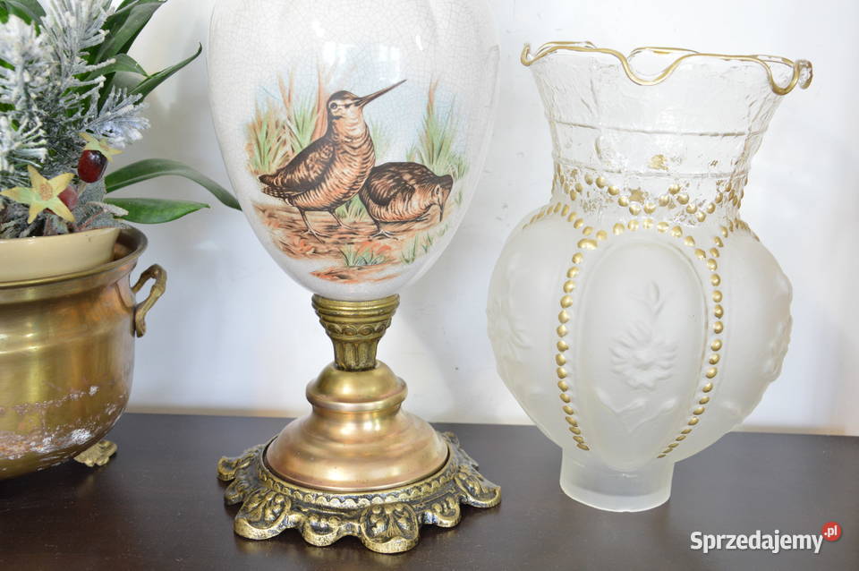 pałacowa ceramiczna LAMPA NAFTOWA niemiecka 499 Antyki Jastrzębie-Zdrój sprzedam