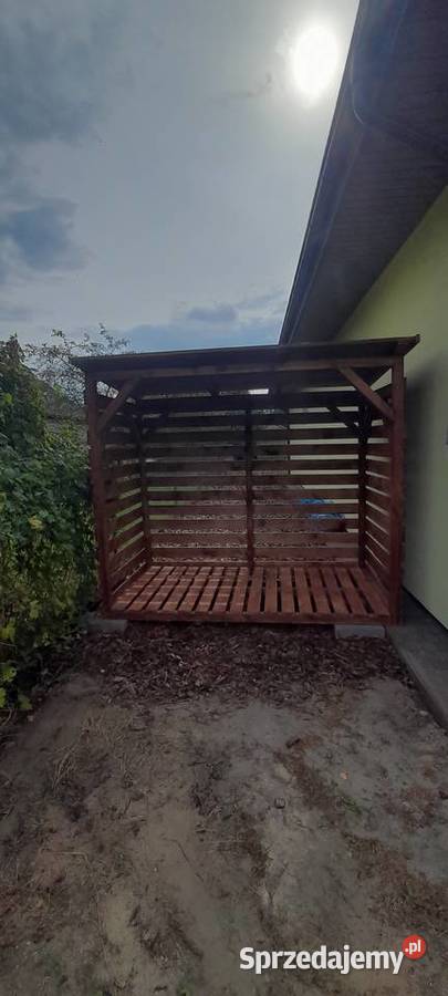 Drewutnia na drewno kominkowesolidna super lubelskie Lubartów sprzedam
