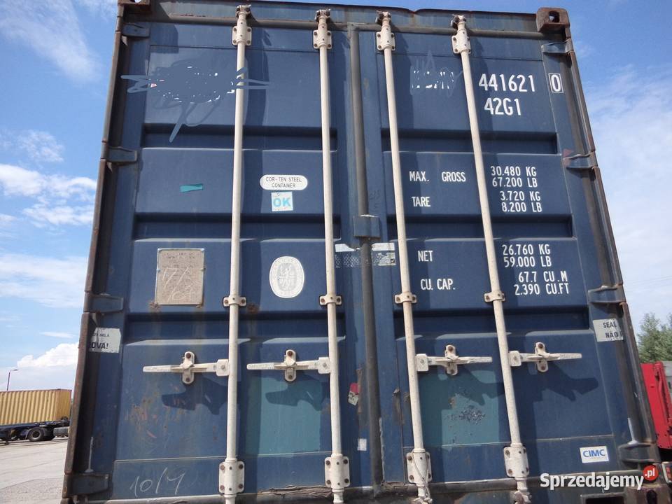 Kontener morski 40 DV magazyn budowa Olsztynek sprzedam