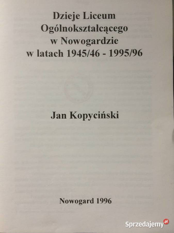 3676 I Liceum Ogólnokształcące W Nowogardzie 50 Szczecin