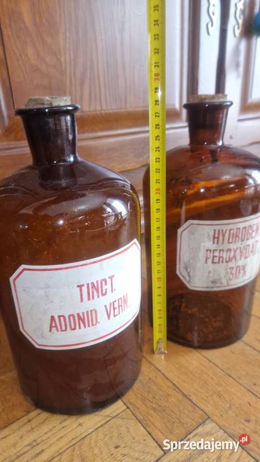 Butelki apteczne sztanglasy duże 2sztuki mazowieckie Piaseczno