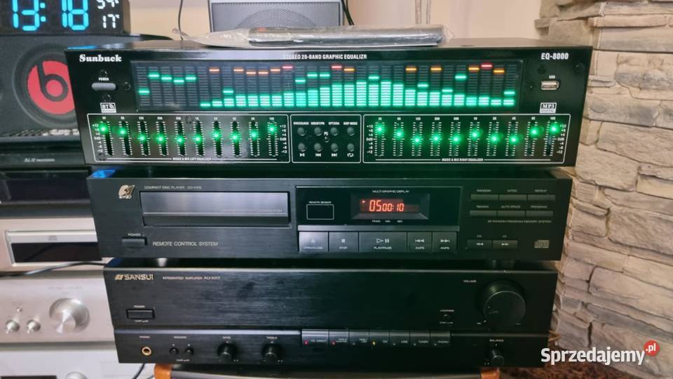 Wzmacniacz SANSUI AUX117 2x40W CD Sansui CDX105 Wieże i miniwieże Warta sprzedam