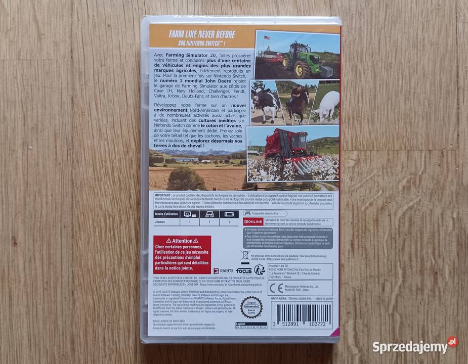 Farming Simulator 20 na Nintendo Switch symulacje pomorskie Gdańsk