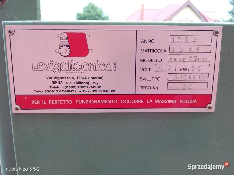 Szlifierka szerokotaśmowa Schleiftechnik 1350 pomorskie Wejherowo