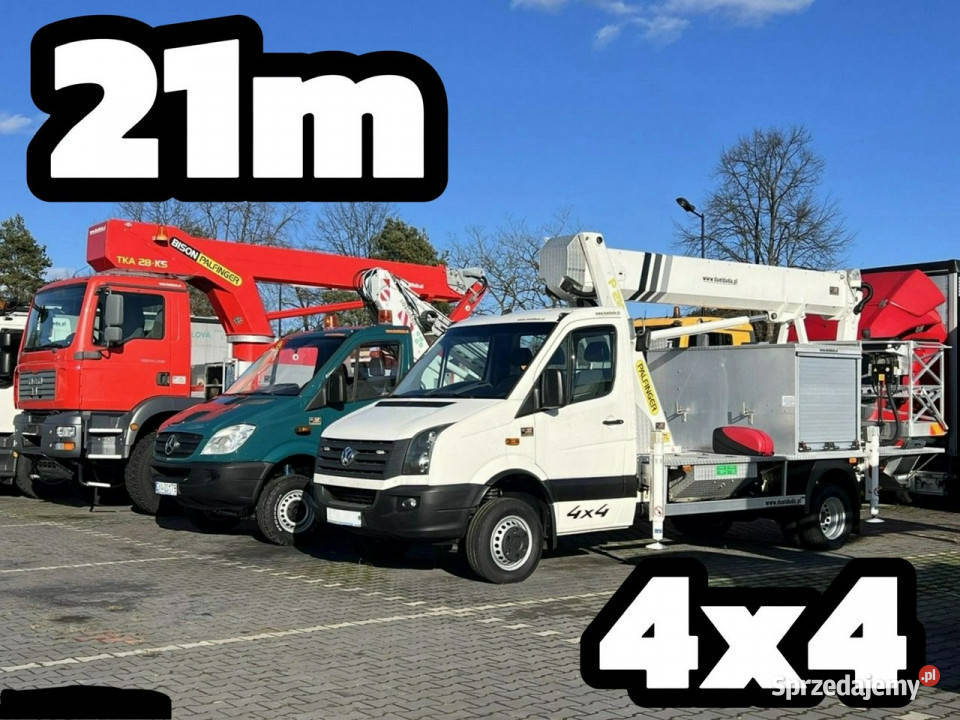 Iveco Volkswagen Crafter 4x4 Zwyżka 21m Widełki