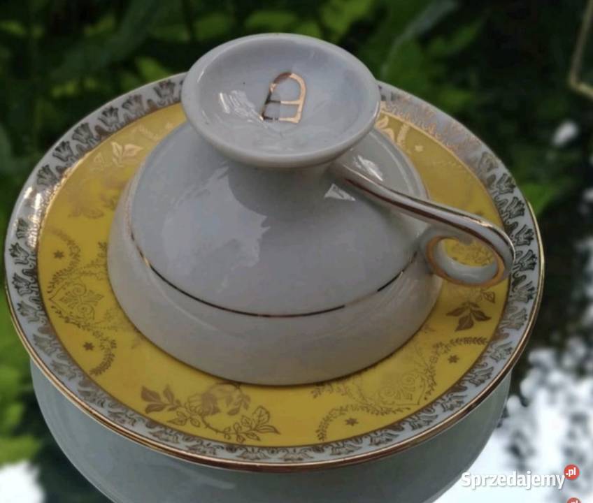 Erdmann Schlegelmilch Suhl Thringen sygn Porcelana i szkło Pabianice